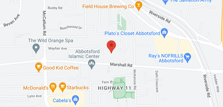 map of 12 33900 MAYFAIR AVENUE